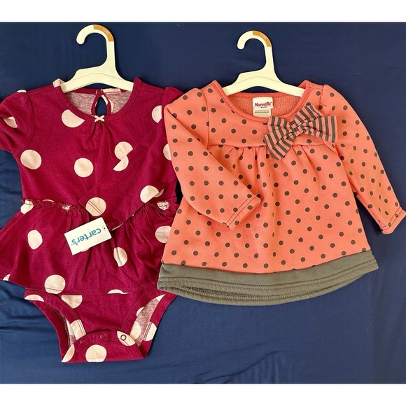 Huge Lot Baby Girls Clothes 12 18 24 Months NEW &EC Dress Outfits Carters Sets M - Picture 7 of 11